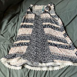 Womens tank top navy/cream